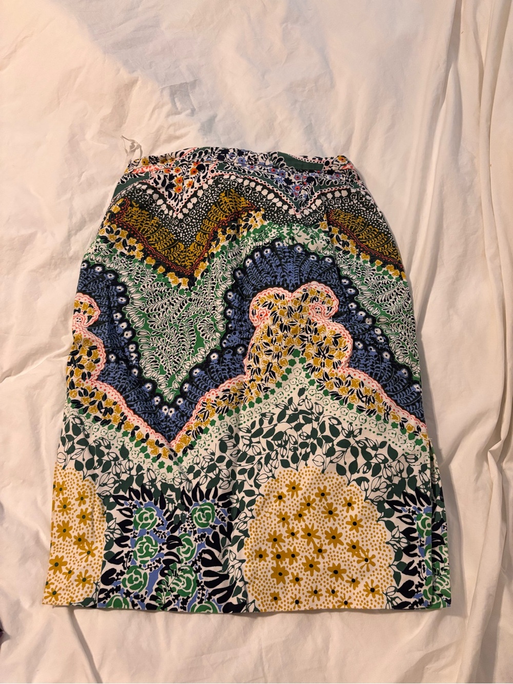 Anthropologie Moulinette Soeurs Arabella Floral Paisley Pencil Skirt 2P Petite